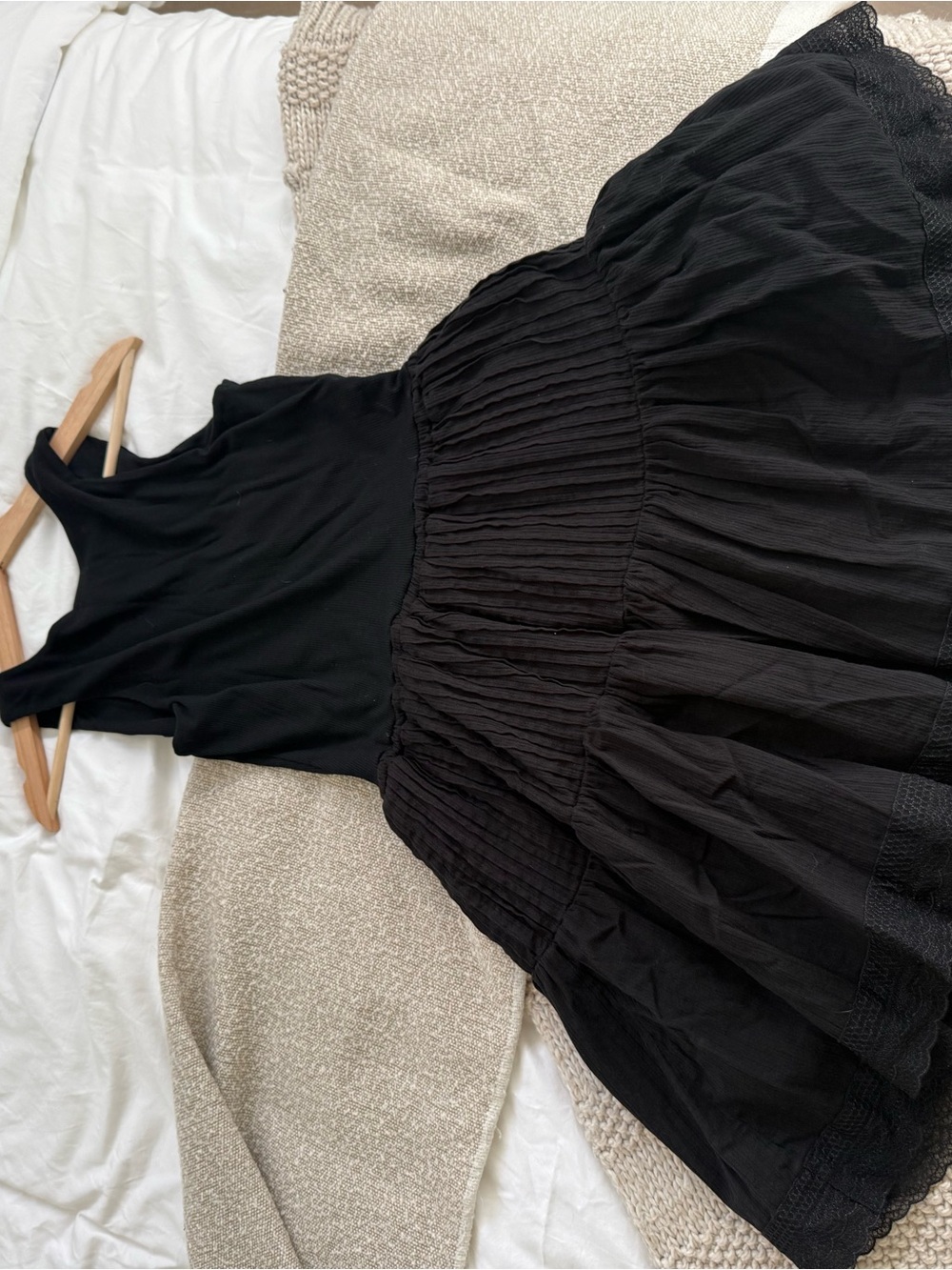 Heartloom Black Sleeveless Fit-and-Flow Mini Dress